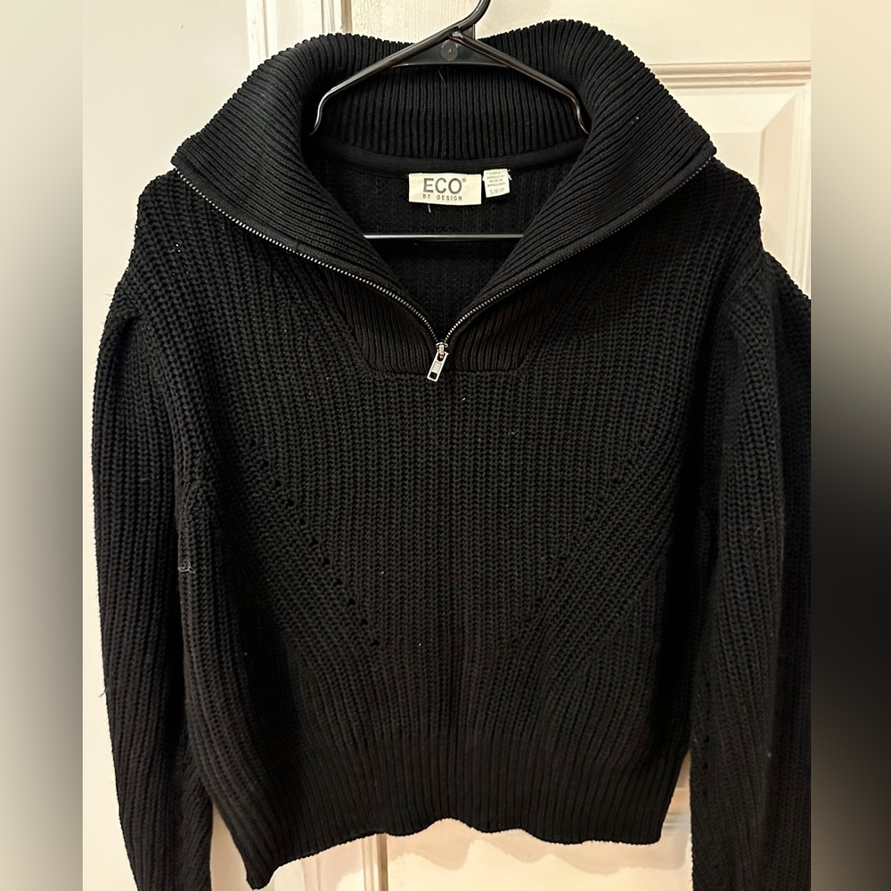 Eco by design quarter zip sweater